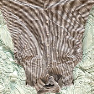 Banana Republic Seersucker Sleeveless Blouse